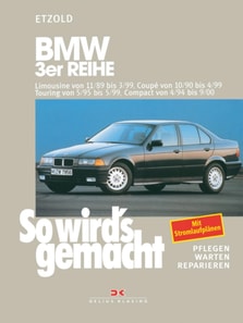 BMW 3er Reihe Limousine von 11/89 bis 3/99, Coupé von 10/90 bis 4/99, Touring von 5/95 bis 5/99, Compact von 4/94 bis 9/00