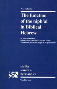 Function of the niph'al in Biblical Hebrew