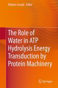 Role of Water in ATP Hydrolysis Energy Transduction by Protein Machinery