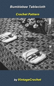 Bumblebee Tablecloth Crochet Pattern