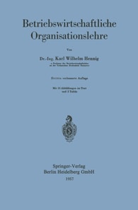 Betriebswirtschaftliche Organisationslehre