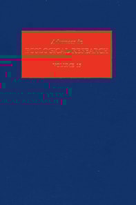 Advances in Ecological Research