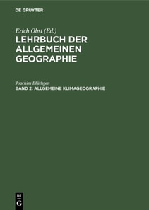Allgemeine Klimageographie