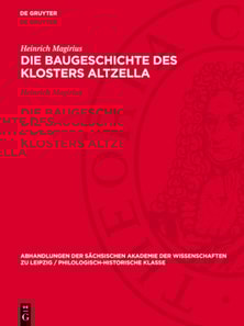 Die Baugeschichte des Klosters Altzella