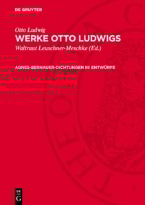 Agnes-Bernauer-Dichtungen III: Entwürfe
