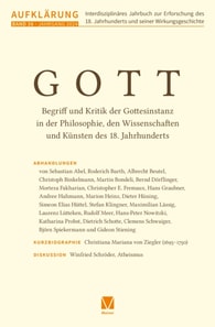 Aufklärung, Band 36: Gott