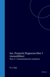 Sex. Propertii Elegiarum liber I (monobiblos)