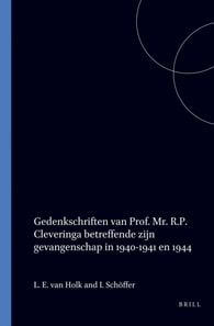 Gedenkschriften van Prof. Mr. R.P. Cleveringa