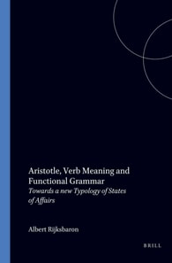 Aristotle, Verb Meaning and Functional Grammar