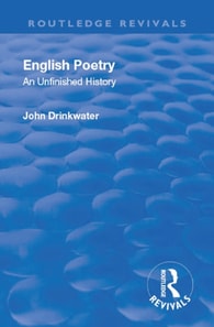 Revival: English Poetry: An unfinished history (1938)
