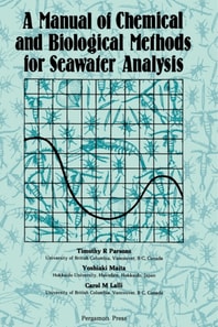 Manual of Chemical & Biological Methods for Seawater Analysis