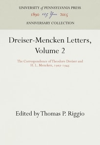 Dreiser-Mencken Letters, Volume 2
