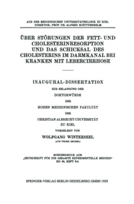 Über Störungen der Fett- und Cholesterinresorption und das Schicksal des Cholesterins im Darmkanal bei Kranken mit Lebercirrhose
