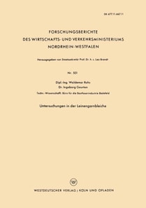 Untersuchungen in der Leinengarnbleiche