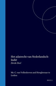 Het adatrecht van Nederlandsch-Indie