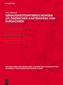 Genauigkeitsuntersuchungen am Öderschen Kartenwerk von Kursachsen
