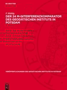 Der 24 m-Interferenzkomparator des geodätischen Instituts in Potsdam