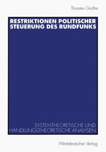 Restriktionen politischer Steuerung des Rundfunks