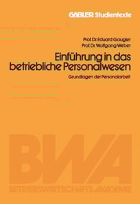 Einführung in das betriebliche Personalwesen