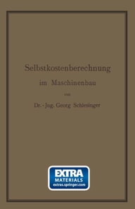 Selbstkostenberechnung im Maschinenbau