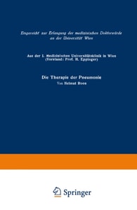 Die Therapie der Pneumonie