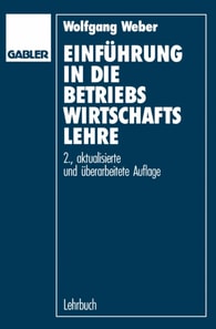Einführung in die Betriebswirtschaftslehre