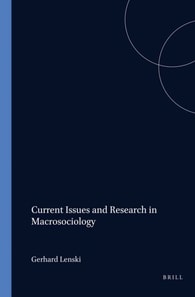 Current Issues and Research in Macrosociology