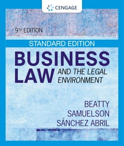 Business Law and the Legal Environment - Standard Edition