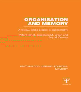 Organisation and Memory (PLE: Memory)