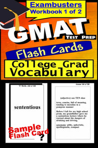 GMAT Test Prep Advanced Vocabulary Review--Exambusters Flash Cards--Workbook 1 of 2