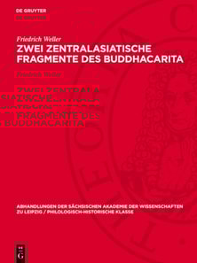 Zwei Zentralasiatische Fragmente des Buddhacarita