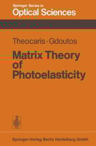 Matrix Theory of Photoelasticity