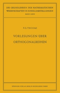 Vorlesungen über Orthogonalreihen
