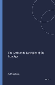 Ammonite Language of the Iron Age