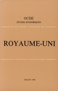Etudes economiques de l'OCDE : Royaume-Uni 1981