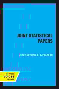 Joint Statistical Papers