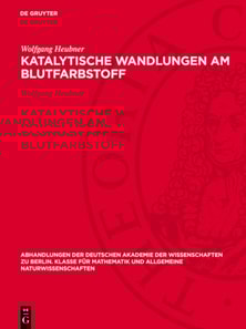 Katalytische Wandlungen am Blutfarbstoff