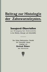 Beitrag zur Histologie der Zahnwurzelzysten
