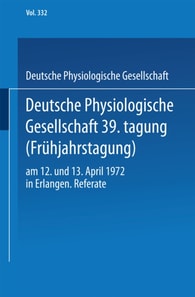 Deutsche Physiologische Gesellschaft 39. Tagung (Frühjahrstagung)