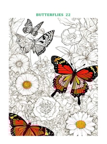 Fun coloring book Butterflies 3 for little artists