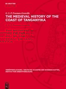 Medieval History of the Coast of Tanganyika