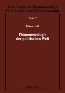 Phaenomenologie der politischen Welt