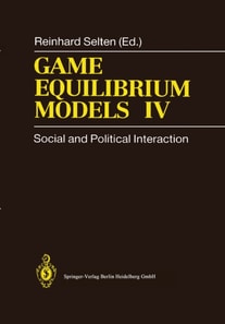 Game Equilibrium Models IV