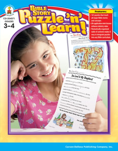 Bible Story Puzzle 'n' Learn!, Grades 3 - 4