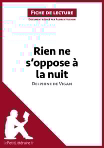 Rien ne s'oppose à la nuit de Delphine de Vigan (Fiche de lecture)