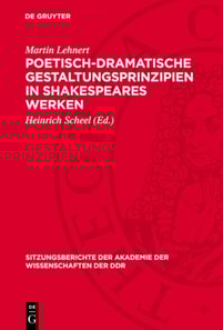 Poetisch-dramatische Gestaltungsprinzipien in Shakespeares Werken