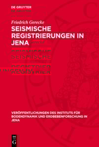 Seismische Registrierungen in Jena