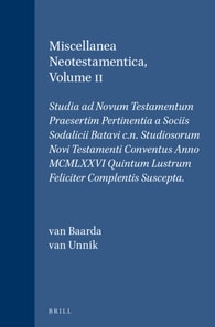 Miscellanea Neotestamentica, Volume II