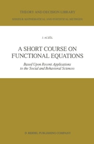 Short Course on Functional Equations