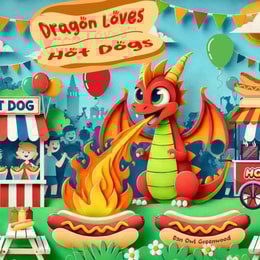 Dragon Loves Hot Dogs